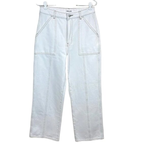 Rolla's Heidi Trade 80s White size 28/ 6 - Picture 1 of 12